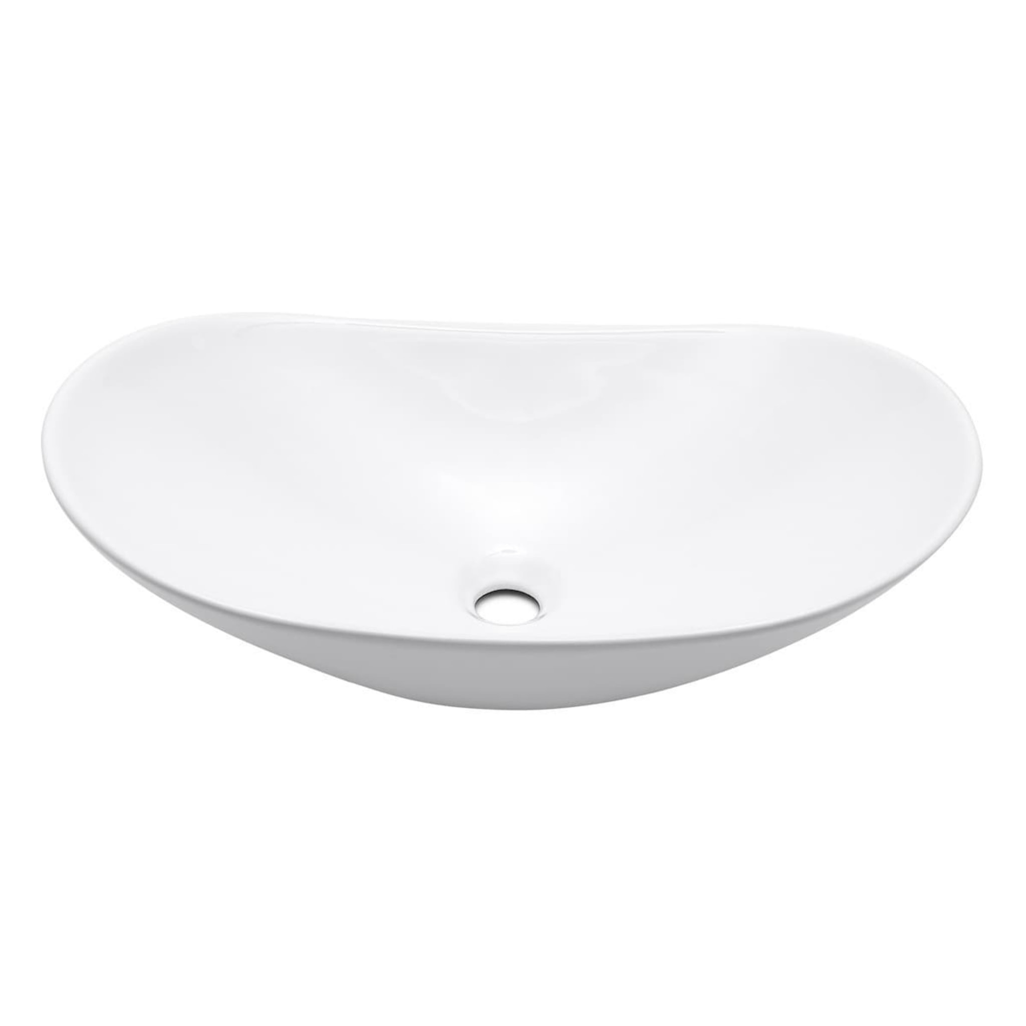 Infinitio Vasque à poser 61,5 x 36 x 15,5 cm, sans trop-plein, Blanc mat (SATINF61536M)