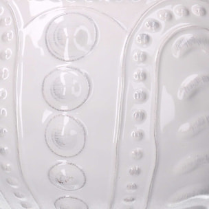 Vaso ceramica bianco cm ø31h27