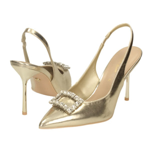 Décolleté sling back Donna Tata Italia Dorato