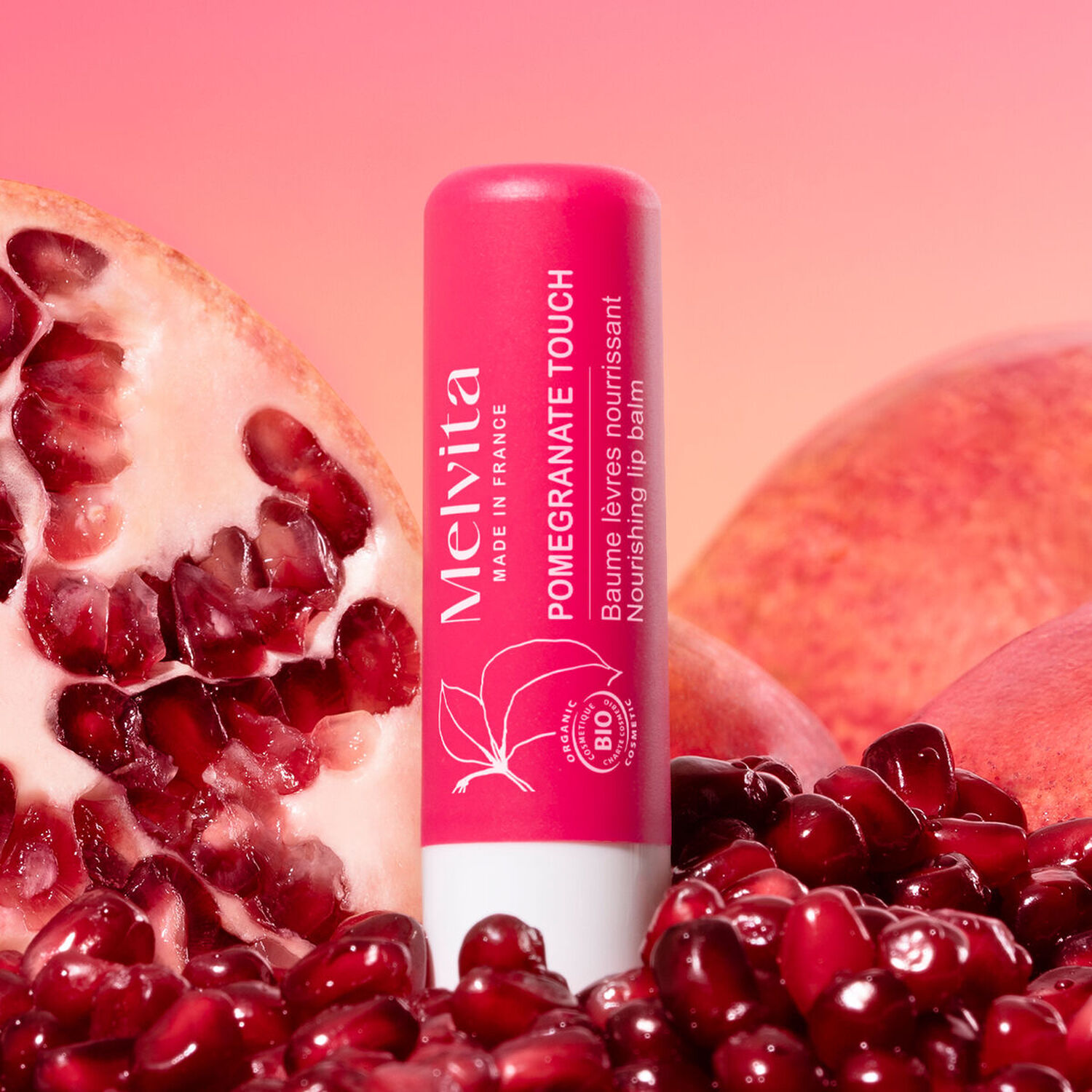 Huile de Grenade et Pulpe d'Argan - Baume Lèvres Lissant Certifié Bio 4,5 g