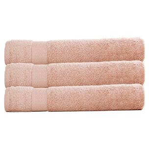 Lot de 3 draps de bain 500 gr/m2 100% coton