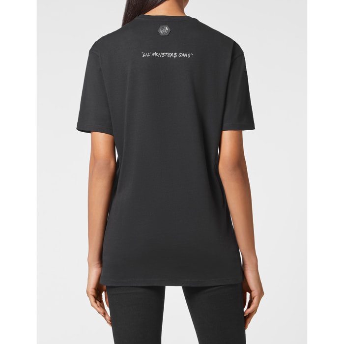 PHILIPP PLEIN T-Shirt Round Neck LIL’ MONSTERS GANG