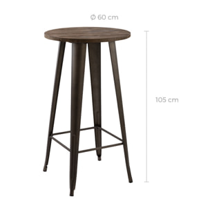 Table de bar ronde Chimie ∅60 cm