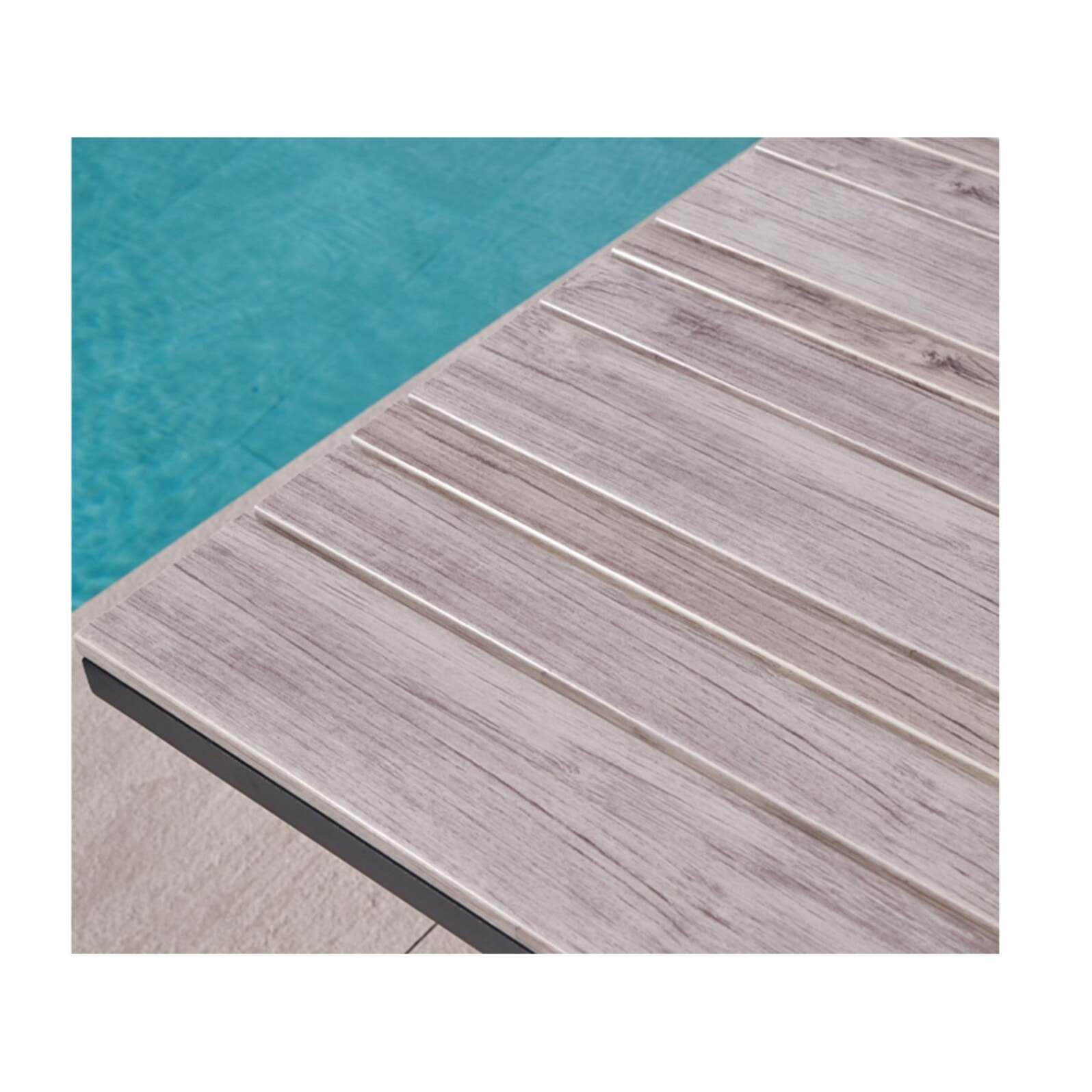 CAVALAIRANA - Ensemble table et chaises de jardin  - Gris Perle