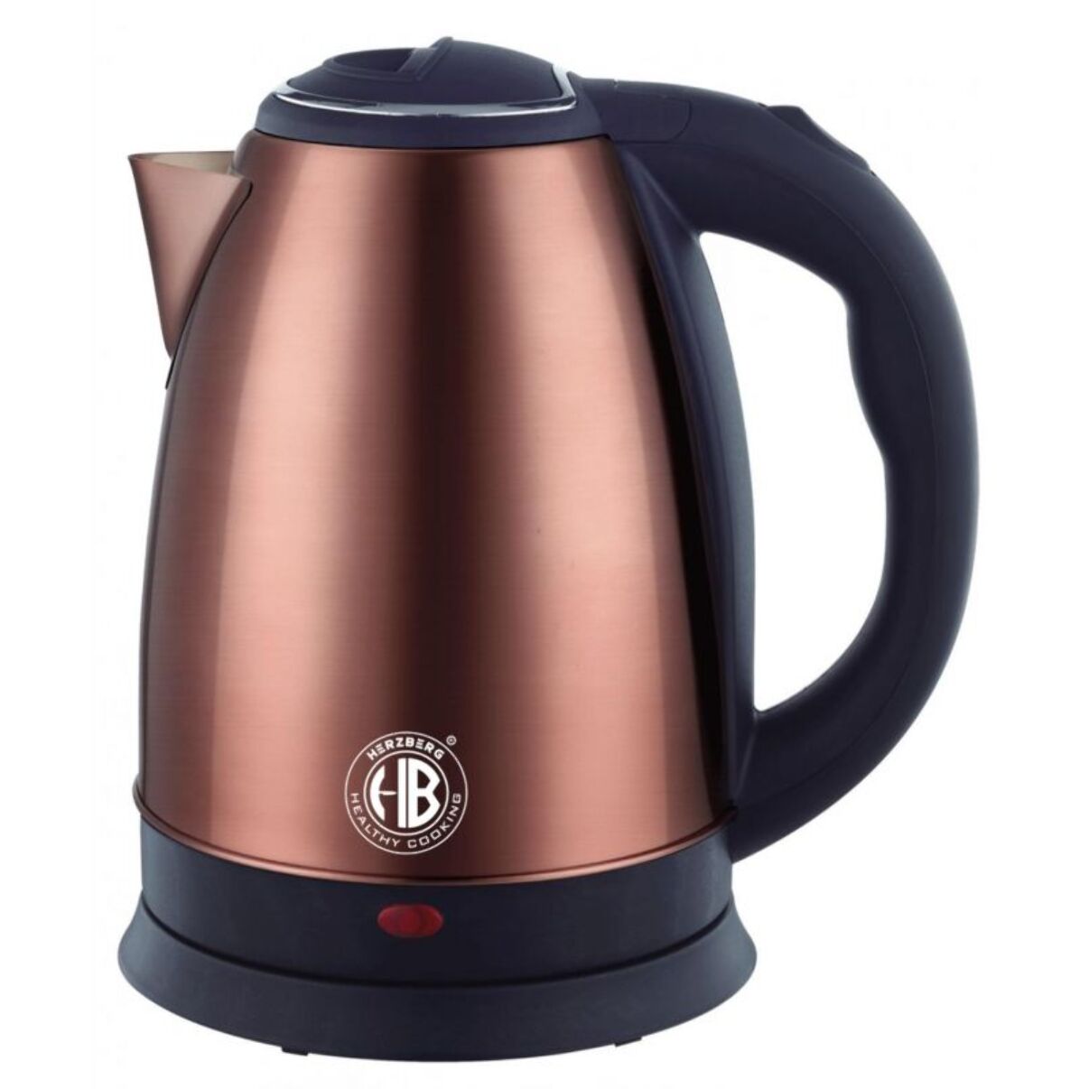 Bouilloire électrique 1.8L inox sans fil Cuivre Herzberg  HG5011-COP