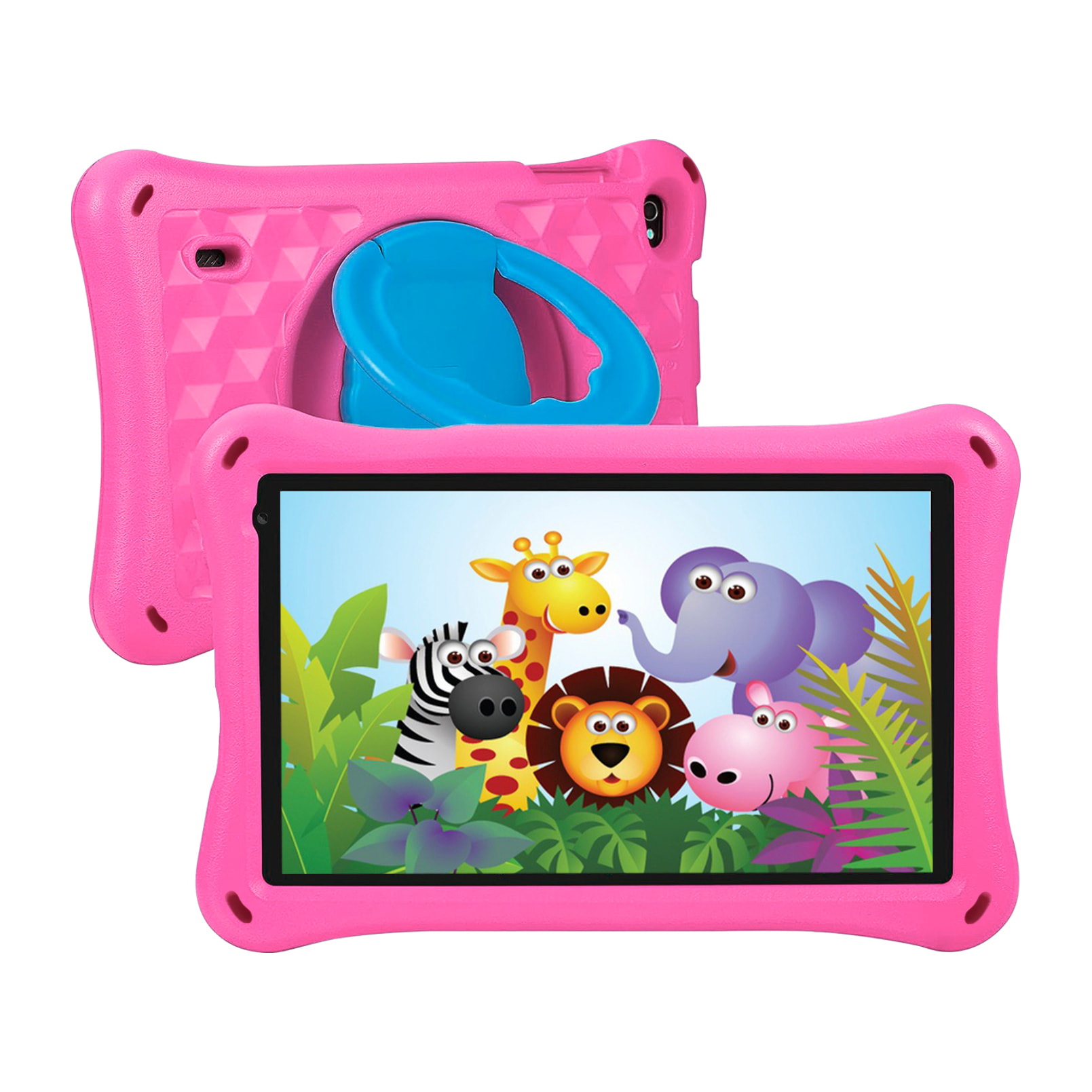 Tablet per bambini WiFi K714. Sistema operativo Android 11. Schermo da 7'' 1024x600px. A133 Quad Core da 1,6 GHz, 2 GB di RAM + 32 GB. Doppia fotocamera.