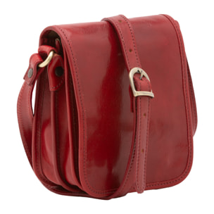 Borsa a tracolla  da uomo In Vera pelle Made in Italy 20x16,5x10 cm