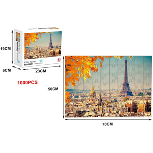 PUZLE DE 1000 PIEZAS: TORRE EIFFEL