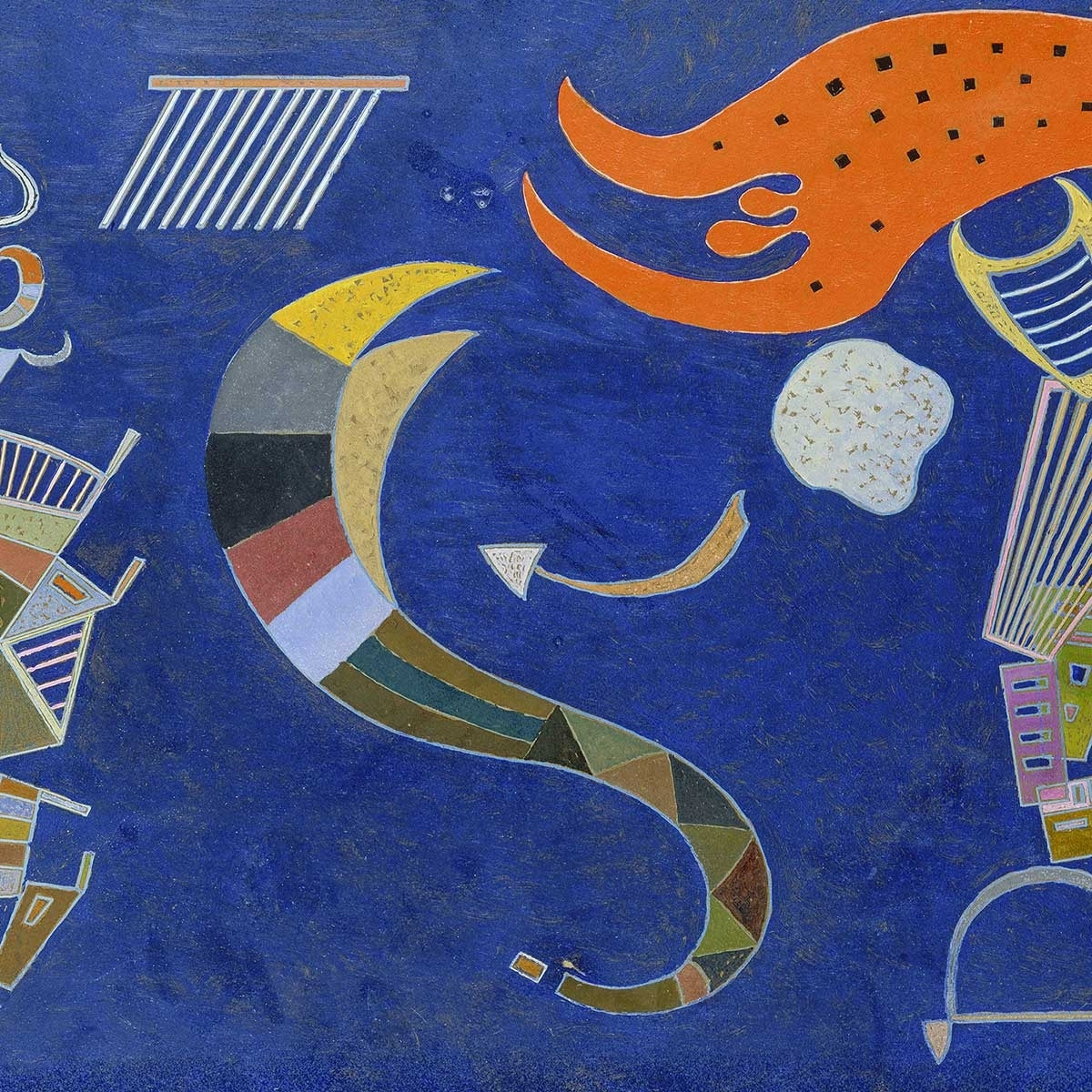 Poster La Flèche par Wassily Kandinsky Affiche sous cadre bois