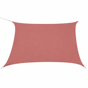 Voile d’ombrage rectangulaire - Terracotta