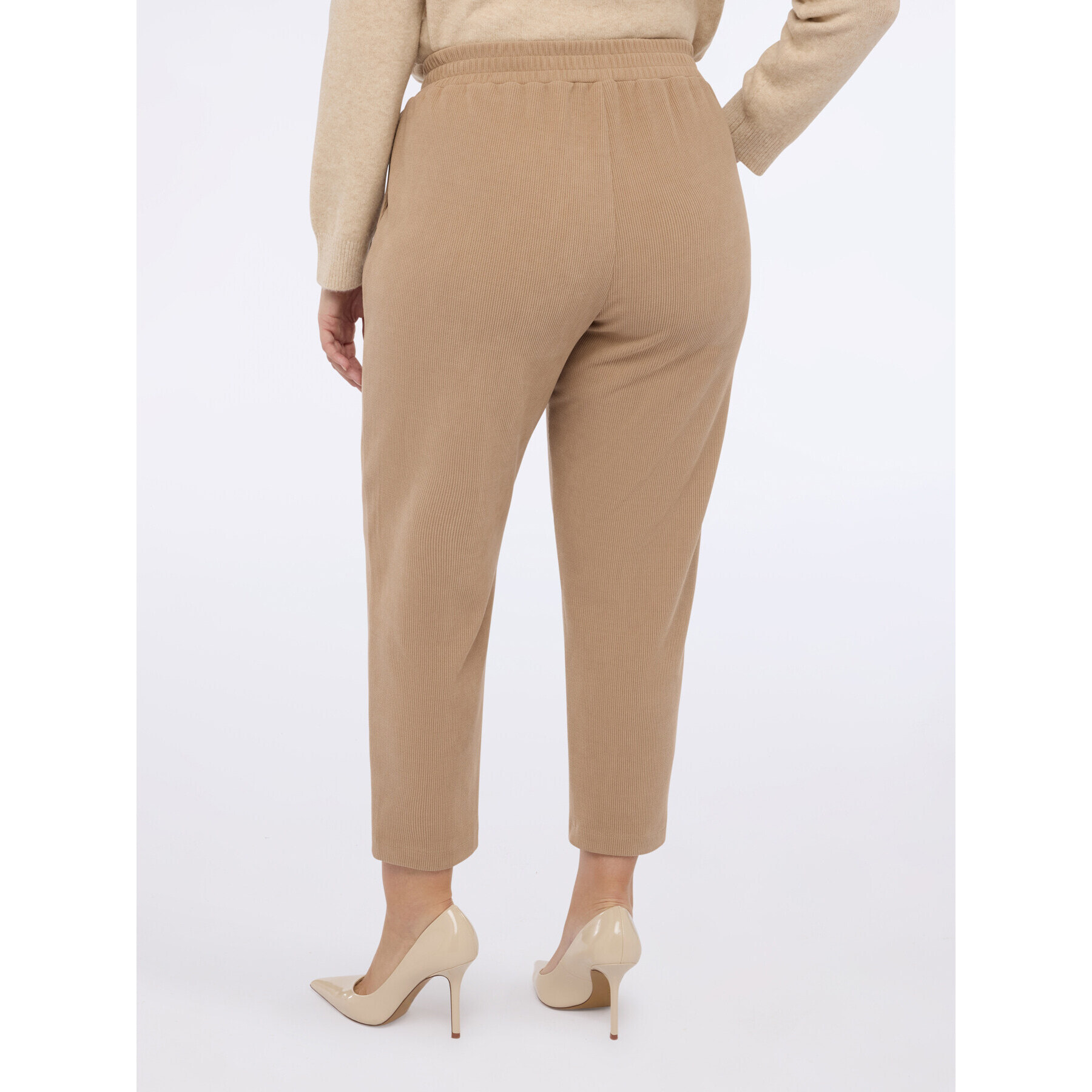 Fiorella Rubino - Pantalones joggers de pana - Beige