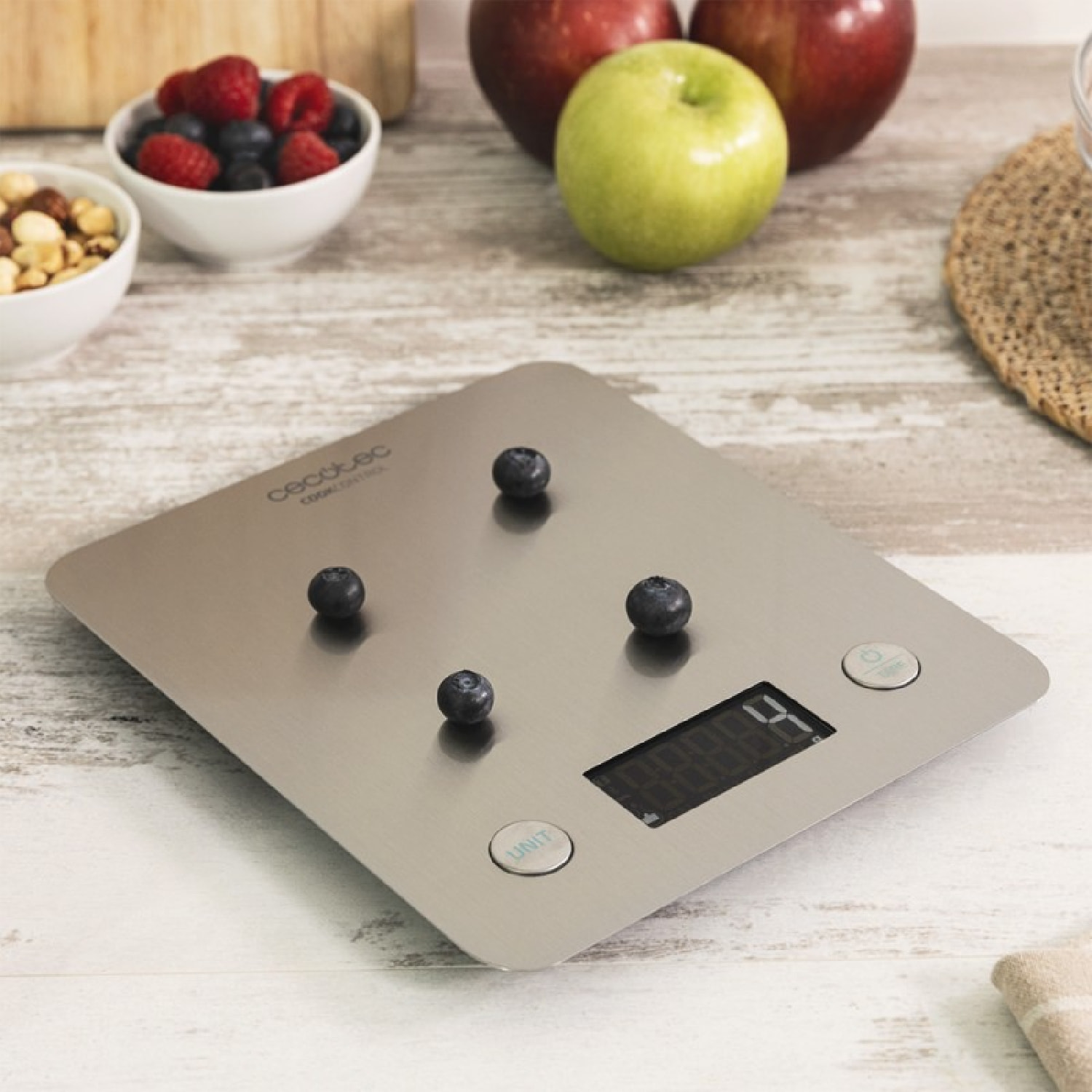 Cecotec Balance de Cuisine Cook Control 10000 Connected avec App, Finissions en