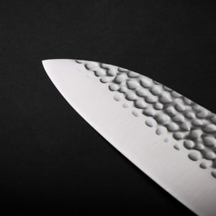 Coltello ''Santoku'' martellato | acciaio 440C | L: 18 cm