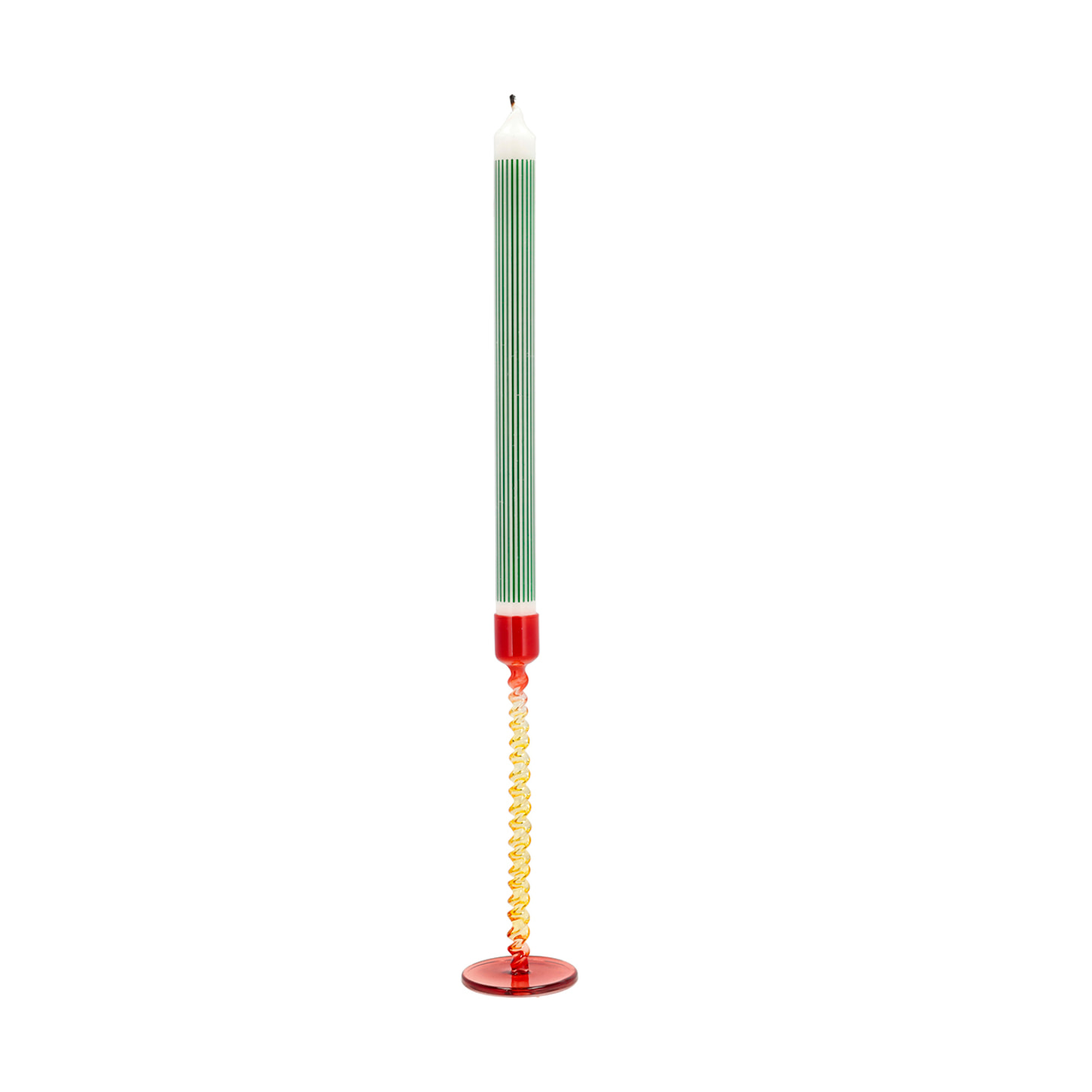 Bougeoir en verre Vivid