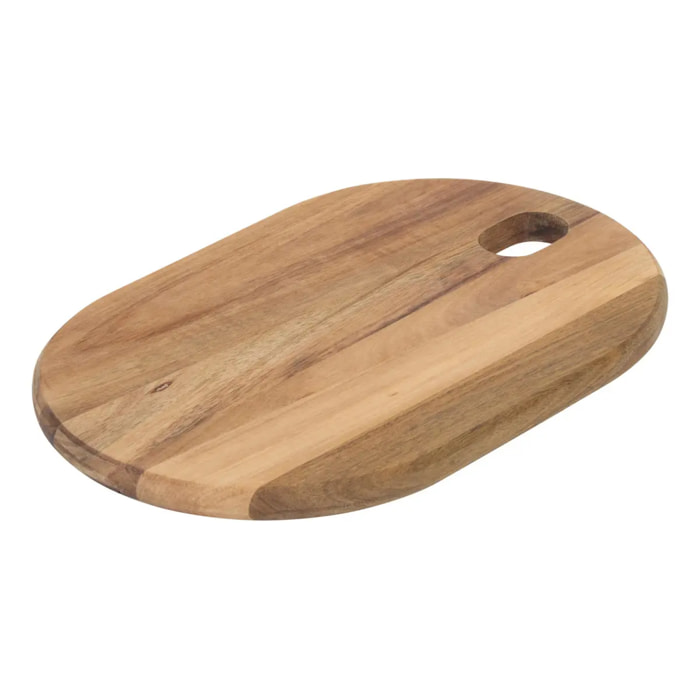 Planche Mina ovale 36x26cm en acacia