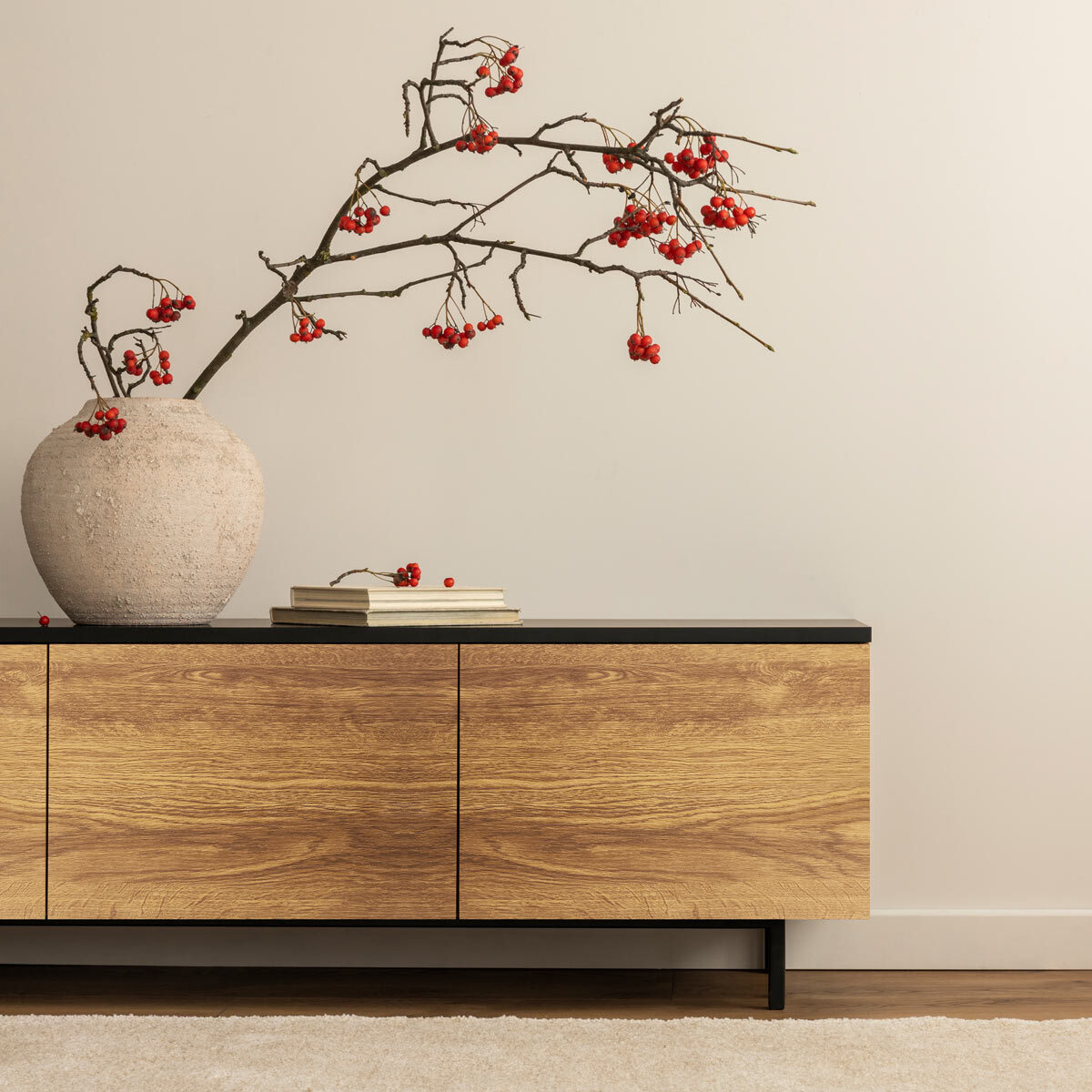 Rouleau revêtement adhésif vinyle au mètre - Sticker lavable Cuisine Meuble Armoire Porte - BOIS DE FORÊT NOIRE