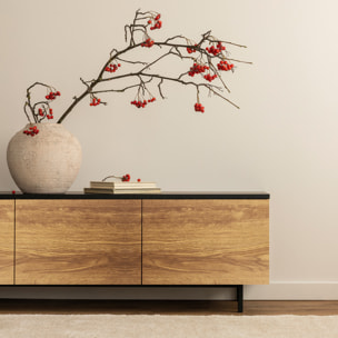 Rouleau revêtement adhésif vinyle au mètre - Sticker lavable Cuisine Meuble Armoire Porte - BOIS DE FORÊT NOIRE