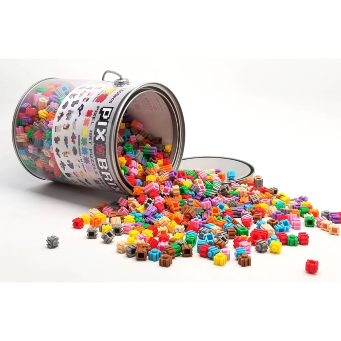 PIX BRIX PIXEL ART BOTES METALICOS 1500 PIEZAS, COLORES SURTIDOS GAMA MEDIA