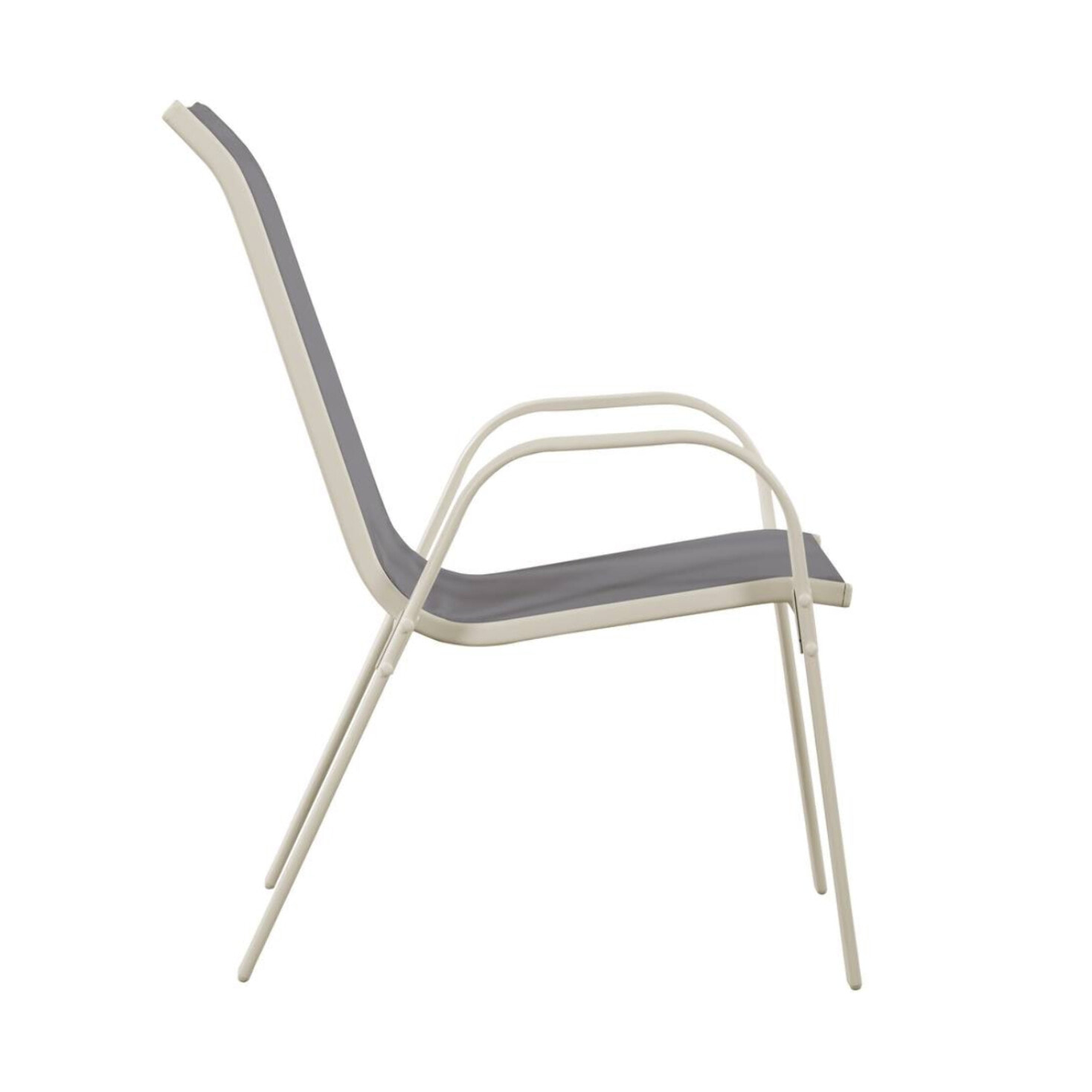 Fauteuil jardin Textilène "Cordoba" - Phoenix - Gris clair - Lot de 4