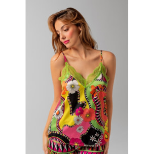 Camisa pijamera - FLORECIENDO