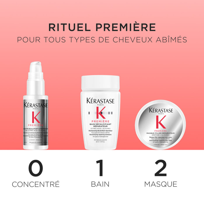 Première - Coffret Bain Décalcifiant 80 ml + 2 Produits