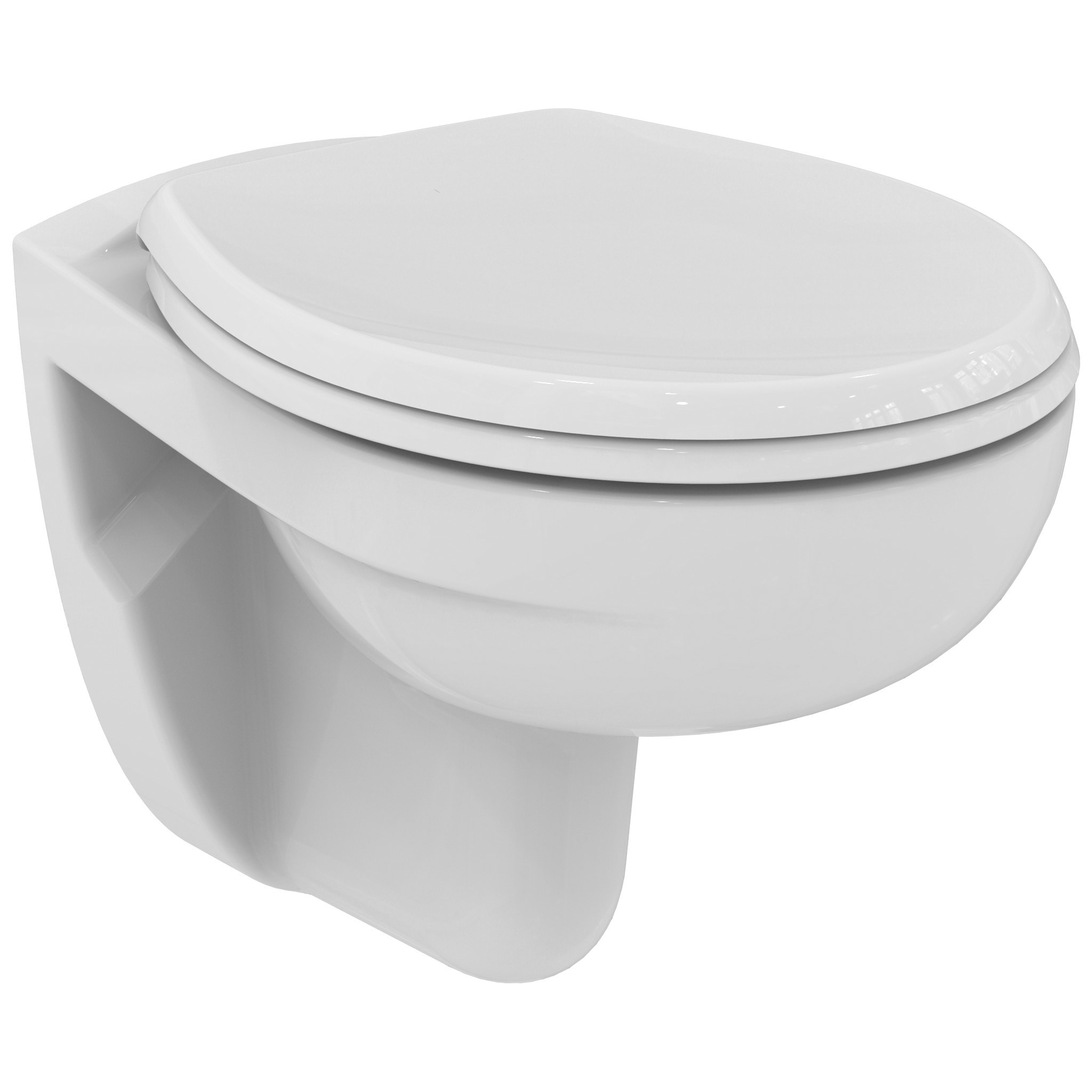 Pack WC Bâti-support autoportant + WC Porcher sans bride + Abattant Astor + Plaque Chrome mat (SMART-Porcher-M572)