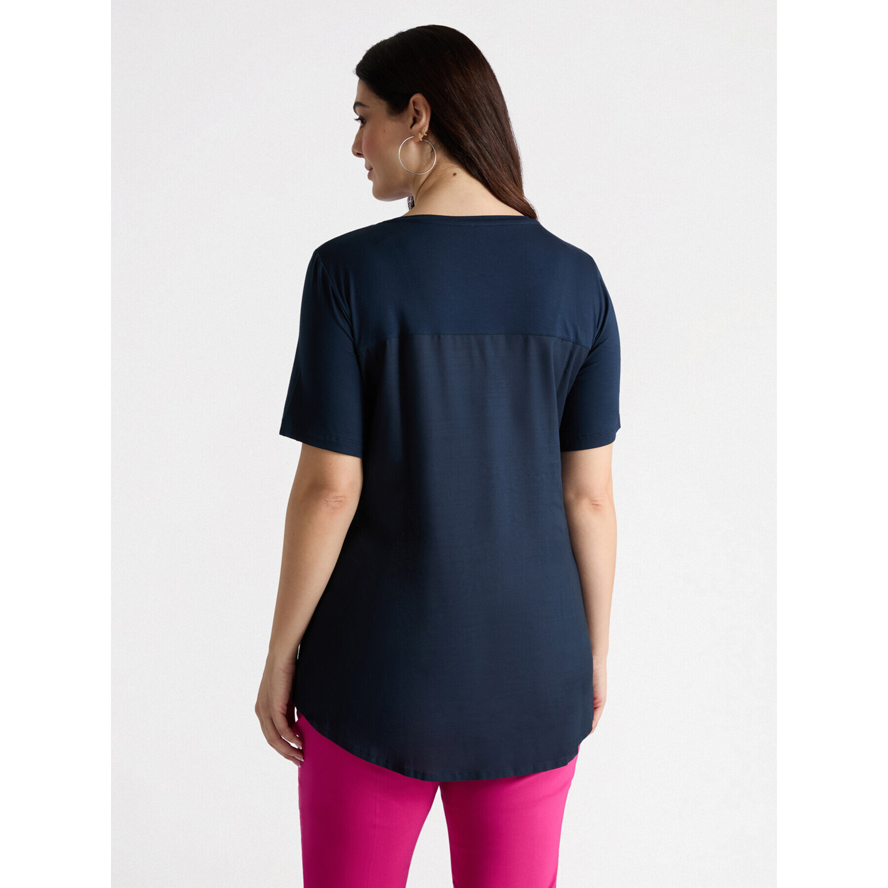 Fiorella Rubino - Camiseta con estampado y pedrería - Azul