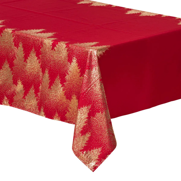 Nappe de Noël "Colorama de Noël" motif sapins 140x360cm