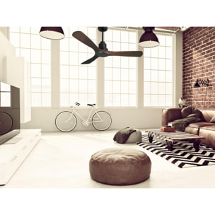 Ventilateur de plafond Réversible  Thermostat Wifi Moteur à courant continu Toits en pente Télécommande Hypersilence Mémoire Shopify Vendible (AUTOMATIQUE)