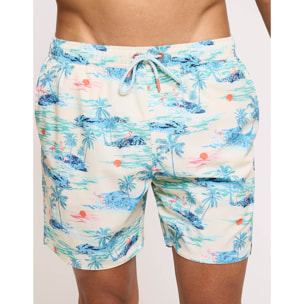 Bañador Estampado Tropical Amarillo - Loso