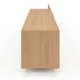 Meuble TV extensible Movena effet lattes L215-360cm