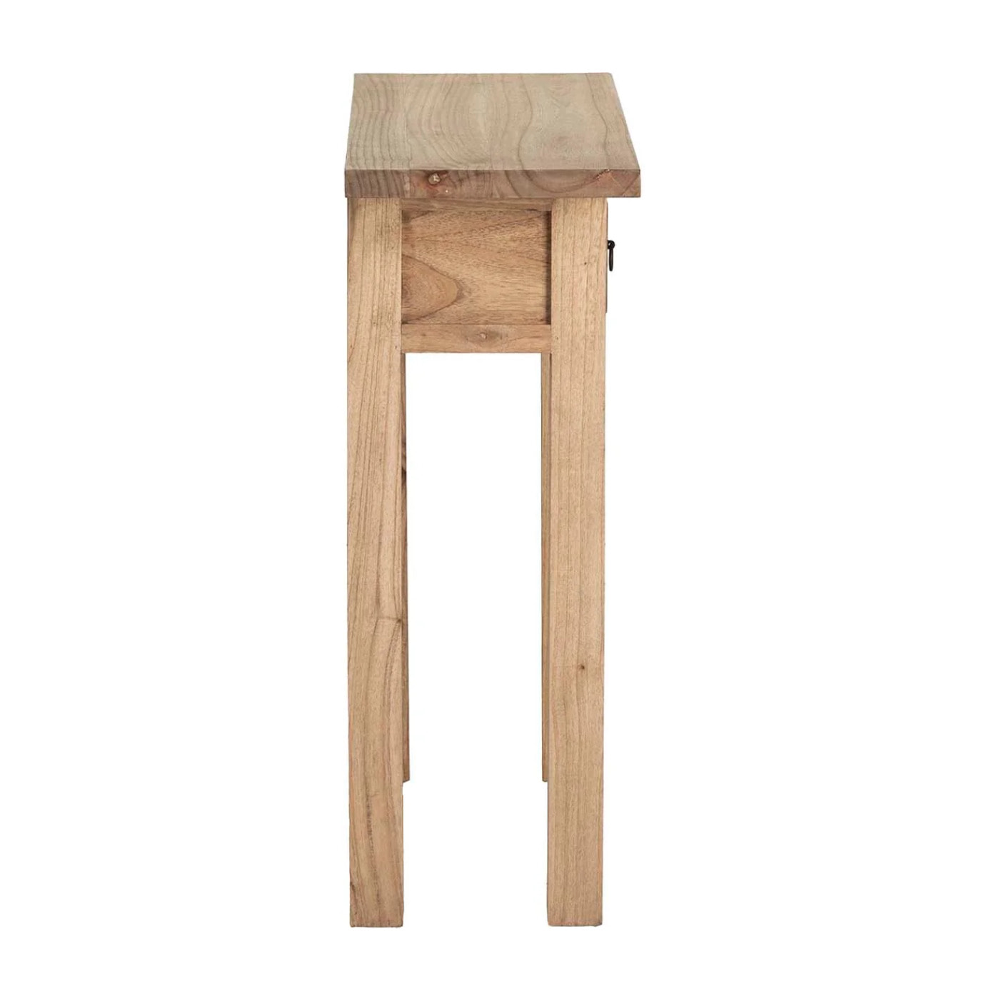 Consola Madera Mindi Natural 2 Cajones 90x30x80 Cm