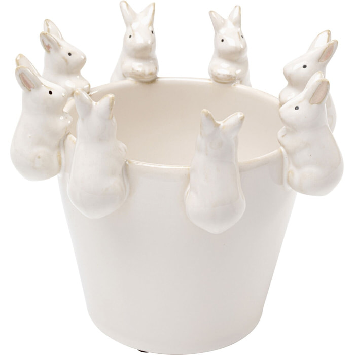 Vase lapins blancs 14cm Kare Design