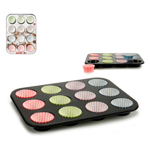 VASSOIO 72 STAMPI IN CARTA PER MUFFIN