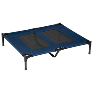 Cama para Mascotas de Oxford Metal 91,5x76,2x18 cm Azul