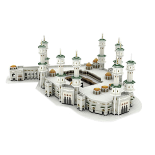 Puzzle 3D in cartone della Grande Moschea della Mecca. 150 pezzi.