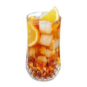 4 vasos altos 36 cl Longchamp - Cristal d'Arques