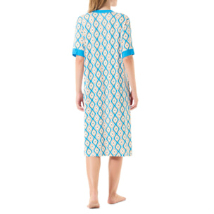 Vestido Viscosa Sin Cuello