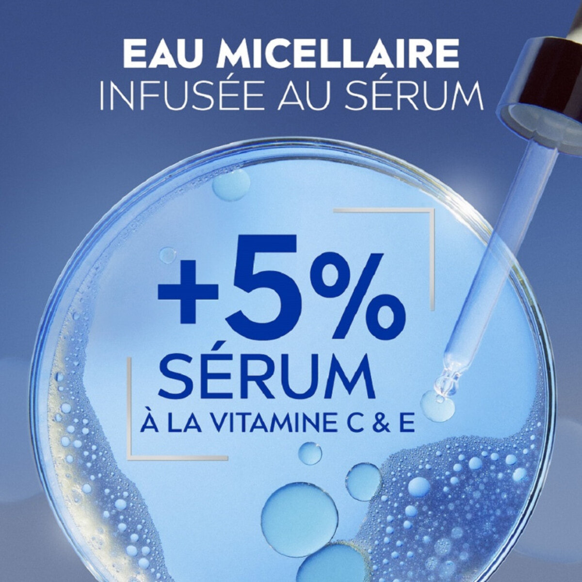 Pack de 2 - Nivea - Eau Micellaire SKIN GLOW infusée Sérum Vitamine C400ml