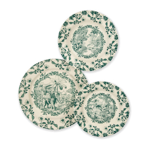 Servizio piatti 12 pezzi Excelsa – Les Voyages, Ceramica Multicolore