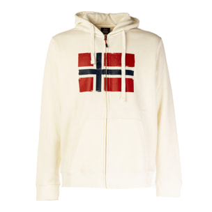 SCUOLA NAUTICA ITALIANA felpa uomo off white