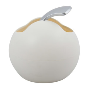 Poubelle à  bascule BOWL MATT 1L Blanc mat Spirella