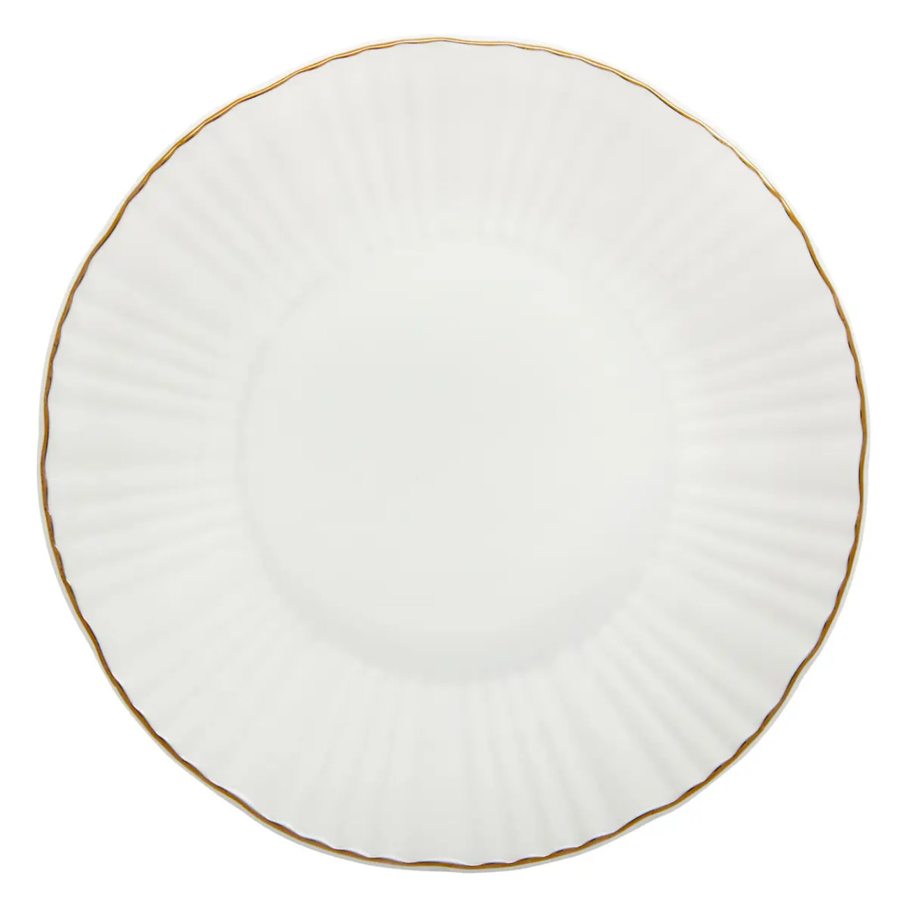 Lot de 6 assiettes creuse Daphné ronde D.20,5cm blanc