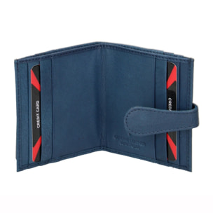 Portafoglio uomo in vera pelle - Modello False - Casual - 9.5 x 8.0 x 1.5 cm