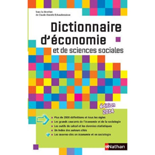 Claude-Danièle Echaudemaison | Dictionnaire d'économie et de sciences sociales | Livre d'occasion