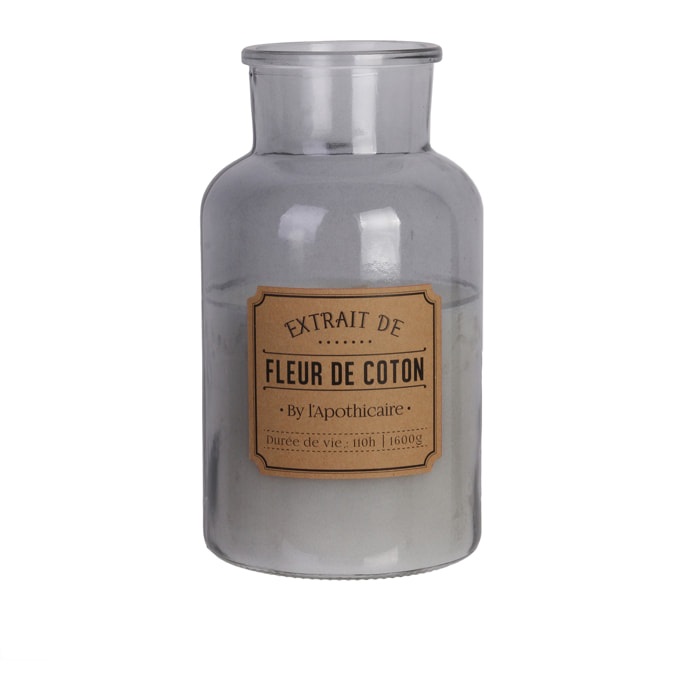 Bougie Parfumee Fleur Coton Apothicaire H25.5cm