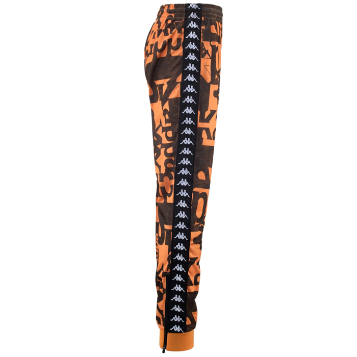 Kappa - Pantaloni Uomo Arancione - 222 Banda Rastoria Graphik Slim