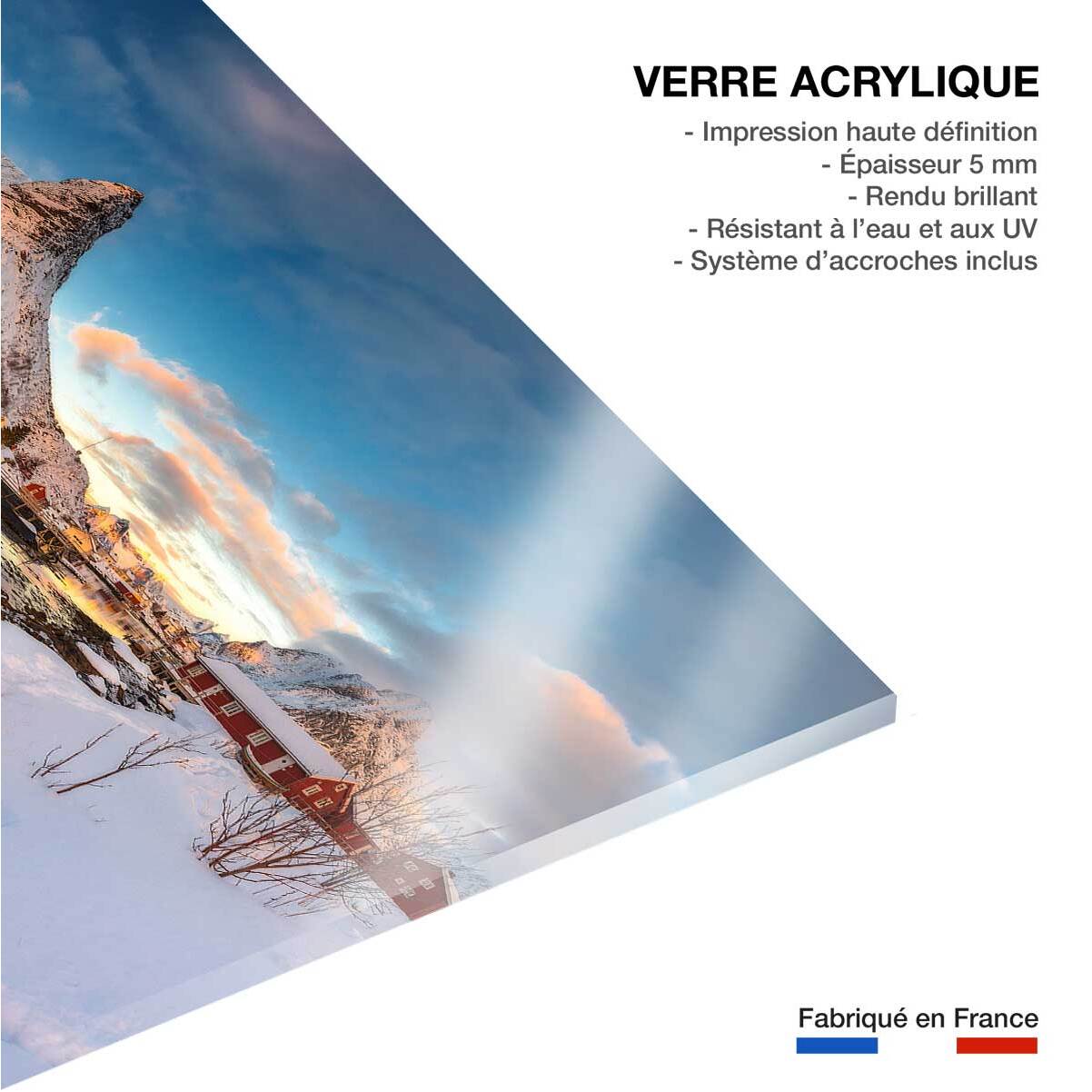 Tableau paysage Reine des Glaces Tableau plexiglas