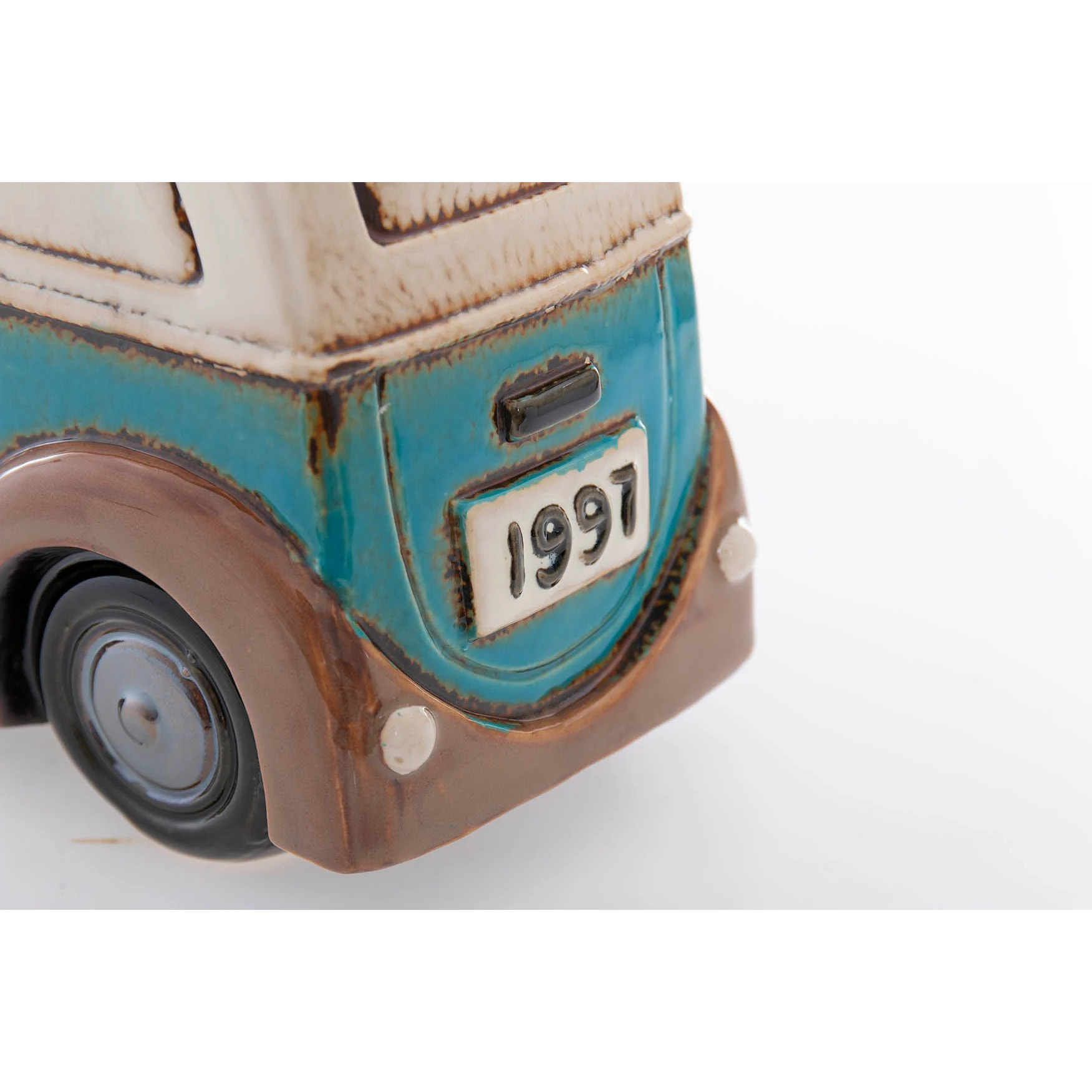 Coche Ceramica Con Macetero 31x11x17 Cm