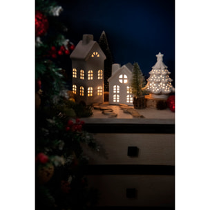 Lanterne sapin de Noël Excelsa – White Home, Céramique Blanche